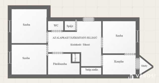 Kiadó téglalakás, albérlet, Debrecenben 270 E Ft / hó