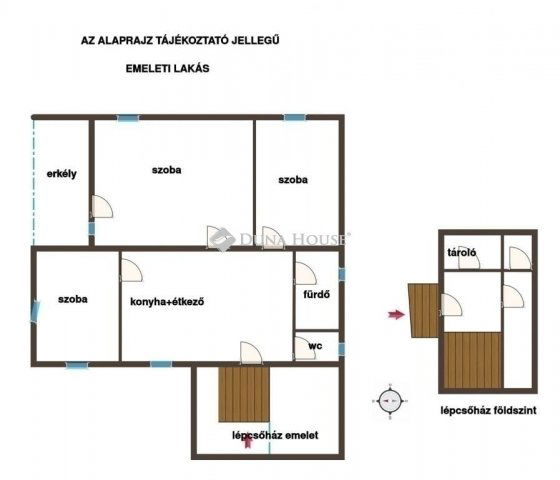 Eladó családi ház, Monoron 89.9 M Ft, 3 szobás