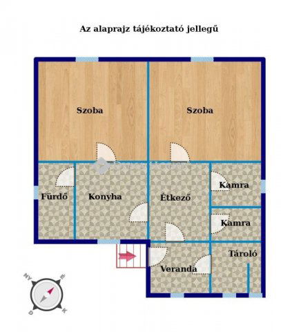 Eladó családi ház, Kenyerin 14.9 M Ft, 2 szobás
