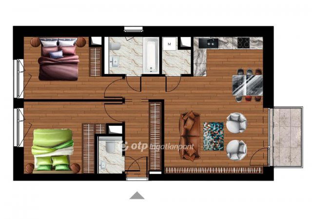 Eladó téglalakás, Dunaföldváron 75.312 M Ft, 3 szobás