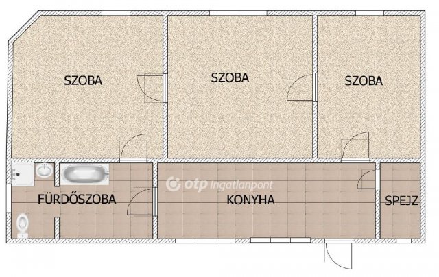Eladó családi ház, Csongrádon 36 M Ft, 3 szobás