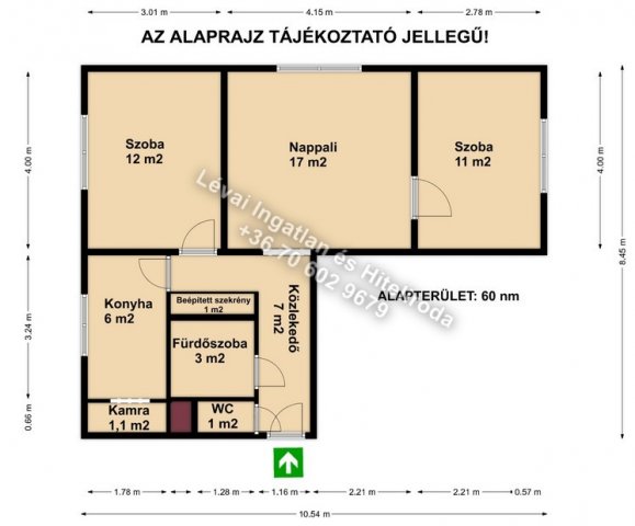 Eladó panellakás, Békéscsabán 41.5 M Ft, 2+1 szobás