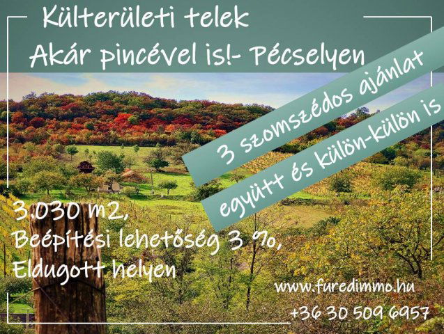 Eladó telek, Pécselyen 12 M Ft / költözzbe.hu