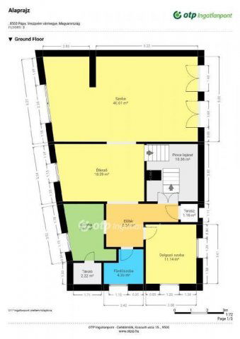 Eladó családi ház, Pápán 117 M Ft, 2+2 szobás