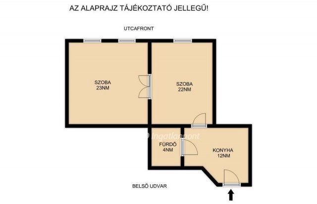 Eladó téglalakás, Budapesten, VIII. kerületben 70.8 M Ft