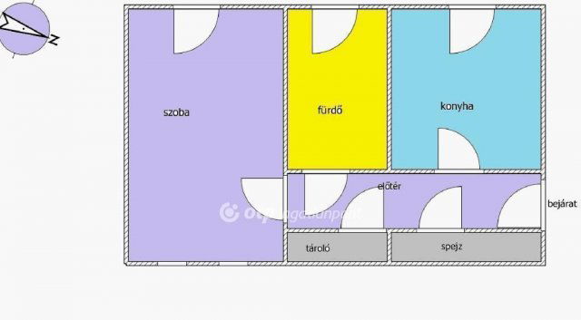 Eladó téglalakás, Budapesten, XX. kerületben 47.5 M Ft, 1 szobás