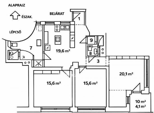 Eladó téglalakás, Budapesten, III. kerületben 134 M Ft, 3 szobás