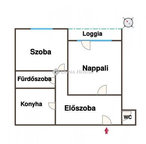 Eladó téglalakás, Dunakeszin 59.9 M Ft, 2 szobás