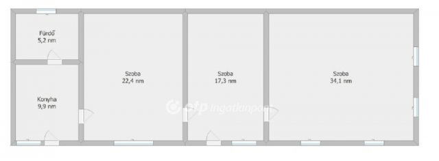 Eladó családi ház, Felsőnánán 7.5 M Ft, 3 szobás