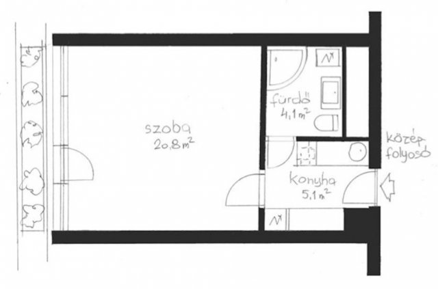 Kiadó téglalakás, albérlet, I. kerületben, Csalogány utcában