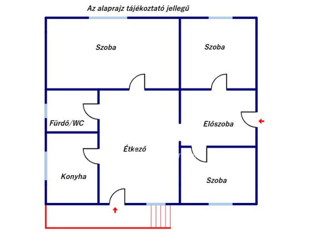 Eladó családi ház, Tompán 21.5 M Ft, 2+1 szobás