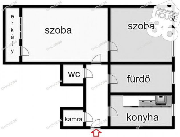 Eladó téglalakás, Kecskeméten 48.5 M Ft, 2 szobás