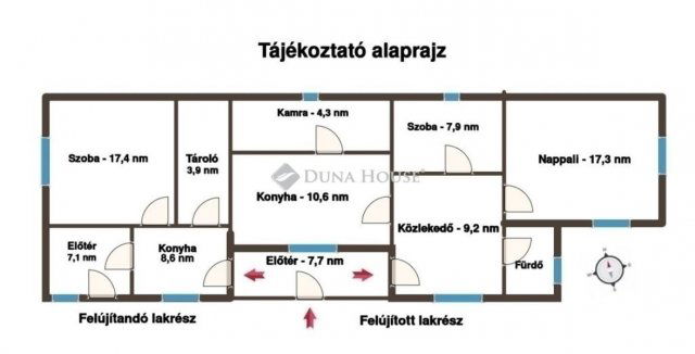 Eladó családi ház, Budapesten, XVIII. kerületben 97.8 M Ft