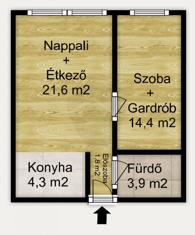 Eladó panellakás, Budapesten, XIV. kerületben 57.9 M Ft, 2 szobás