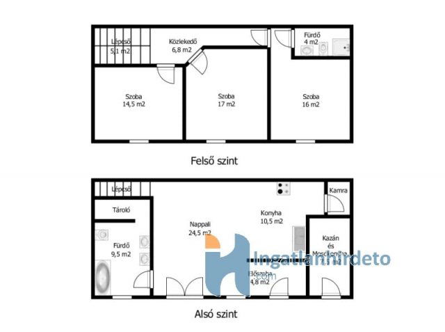 Eladó családi ház, Budapesten, XV. kerületben 115 M Ft, 4 szobás