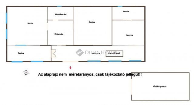 Eladó családi ház, Szigetmonostorban 55 M Ft, 2+1 szobás