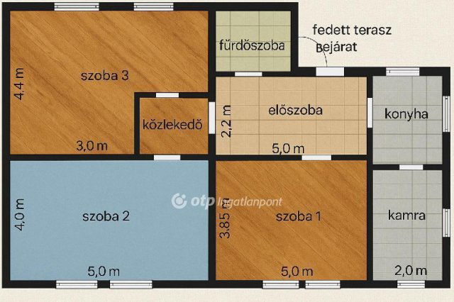 Eladó családi ház, Dunaharasztin 84.9 M Ft, 3 szobás