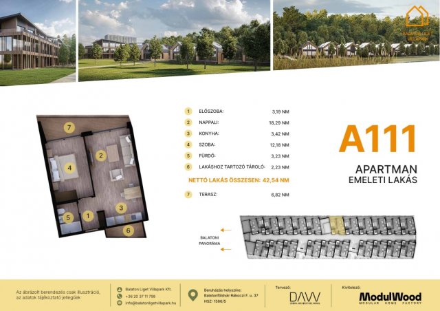 Eladó téglalakás, Balatonföldváron, Rákóczi Ferenc utcában