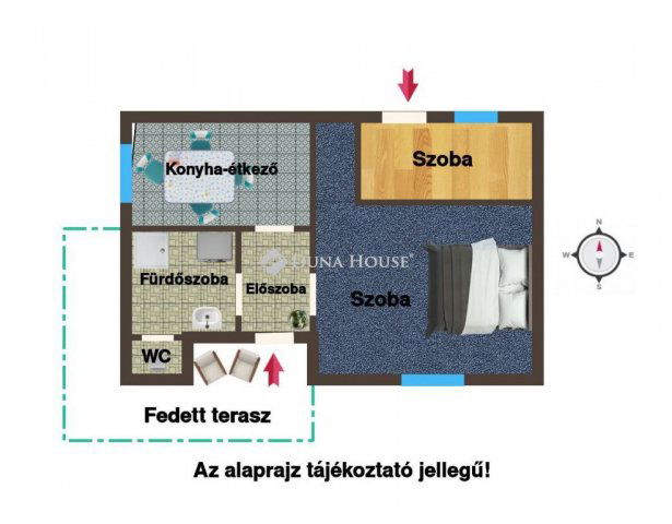 Eladó ikerház, Dalmandon 14.7 M Ft, 2 szobás