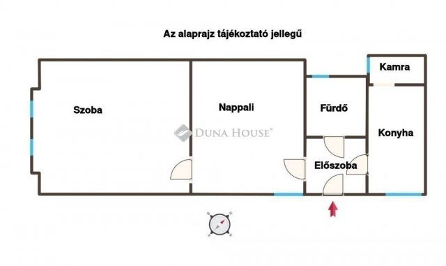 Eladó téglalakás, Budapesten, VI. kerületben 75.9 M Ft, 2 szobás