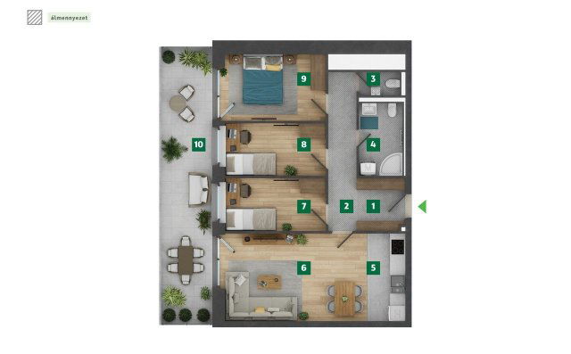 Eladó téglalakás, XIII. kerületben, Jakab József utcában