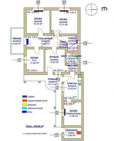 Eladó családi ház, Tiszafüreden 57.5 M Ft, 4 szobás