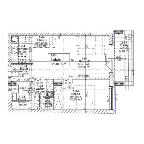 Eladó téglalakás, Budapesten, XIII. kerületben, Jász utcában