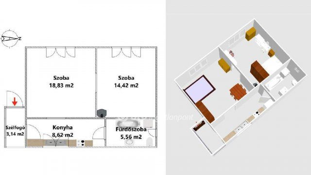 Eladó családi ház, Bátorban 37.9 M Ft, 2 szobás