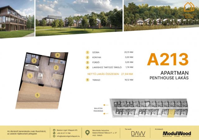 Eladó téglalakás, Balatonföldváron, Rákóczi Ferenc utcában