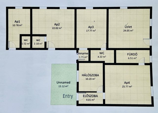 Eladó üzlethelyiség, Makón, Ardics utcában 24 M Ft, 6 szobás