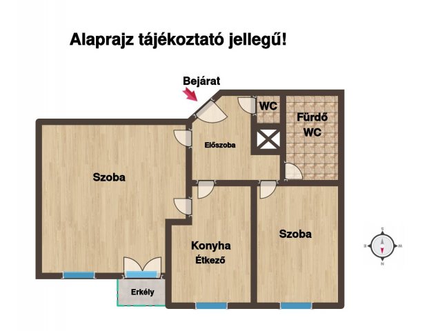 Eladó téglalakás, Budapesten, VIII. kerületben, Kőris utcában