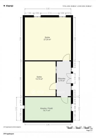 Eladó családi ház, Kemenesszentpéteren 8.9 M Ft, 2 szobás