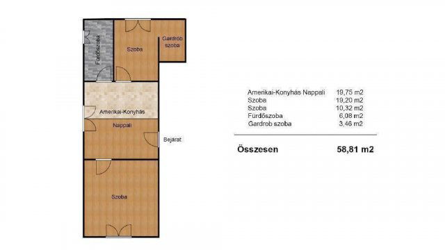 Eladó téglalakás, Mosonmagyaróváron 33.9 M Ft, 3 szobás