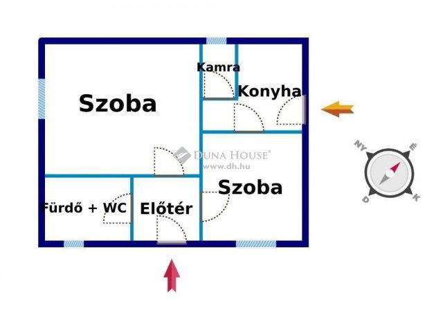 Eladó családi ház, Tiszaalpáron 24 M Ft, 2 szobás