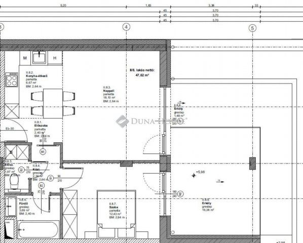 Eladó téglalakás, Budapesten, XIX. kerületben 76.9 M Ft