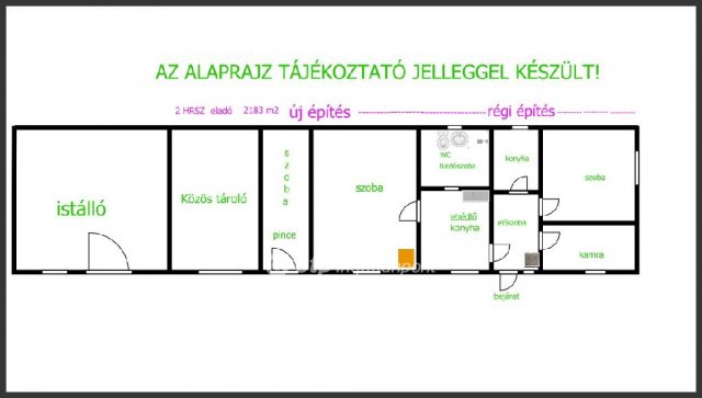 Eladó családi ház, Hajdúböszörményen 9.9 M Ft, 2 szobás