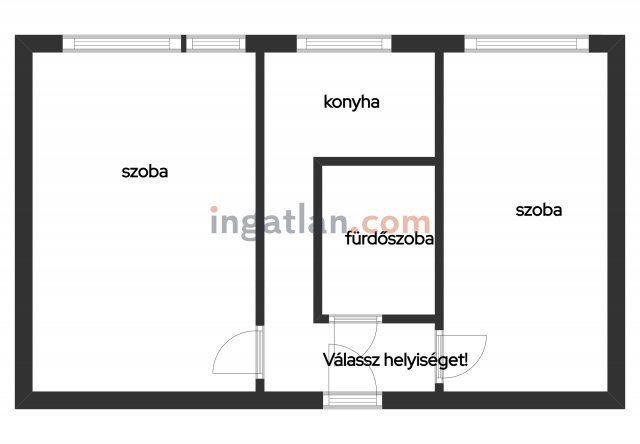 Eladó panellakás, Debrecenben 52.5 M Ft, 2 szobás