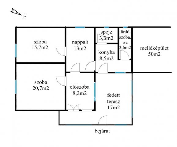 Eladó családi ház, Ukkon 13.3 M Ft, 2 szobás