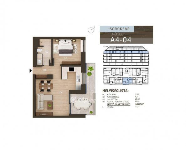 Eladó téglalakás, Budapesten, XXIII. kerületben 74.199 M Ft