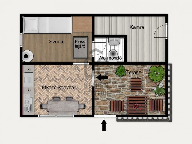 Eladó nyaraló, Székesfehérvárott 11 M Ft, 1 szobás