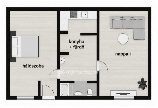 Eladó családi ház, Budapesten, XXI. kerületben 59 M Ft, 2 szobás