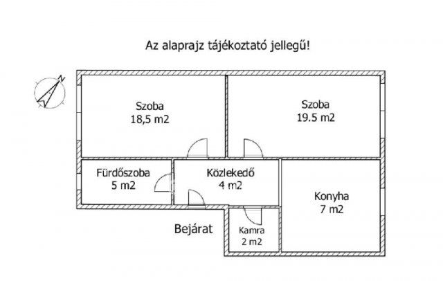 Eladó téglalakás, Győrött 59.49 M Ft, 2 szobás