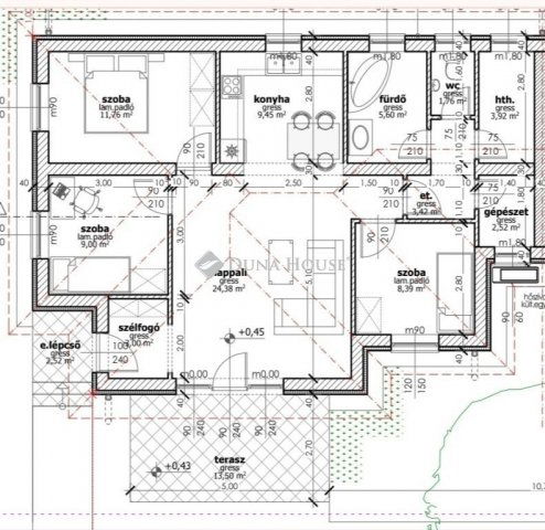 Eladó ikerház, Jászberényben 54.9 M Ft, 4 szobás