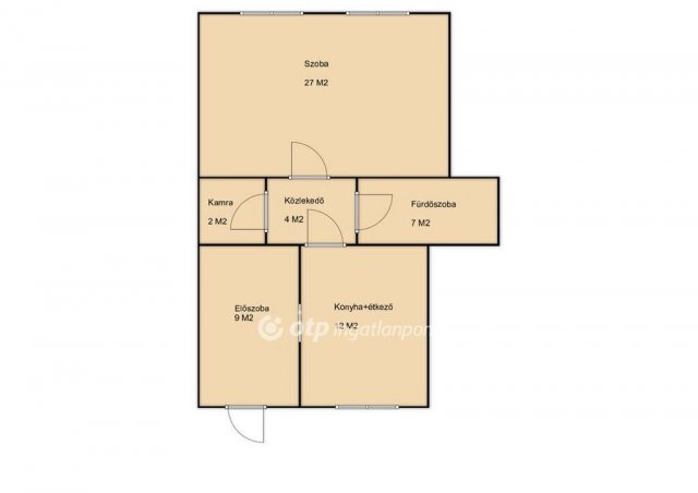 Eladó téglalakás, Tiszalökön 9.9 M Ft, 1 szobás