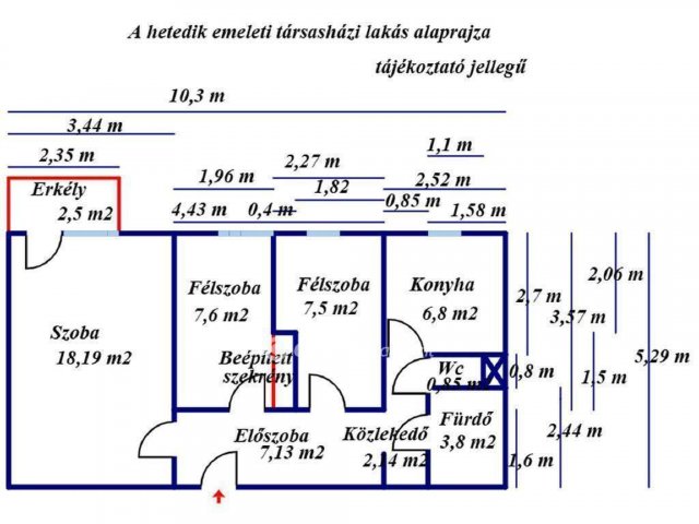 Eladó panellakás, Szolnokon 38.99 M Ft, 1+2 szobás