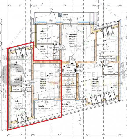 Eladó téglalakás, Szegeden, Homok utcában 74.7 M Ft, 2+1 szobás