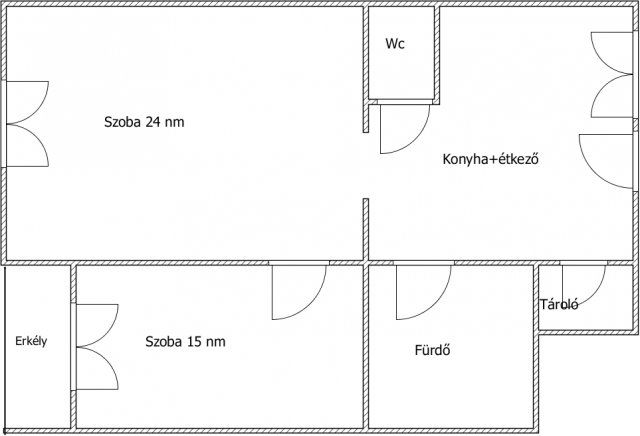 Eladó téglalakás, Zalaszentgróton 54.9 M Ft, 2 szobás