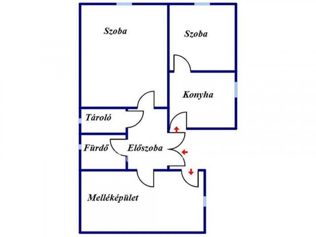 Eladó családi ház, Gyöngyöshalászon 12.8 M Ft, 3 szobás
