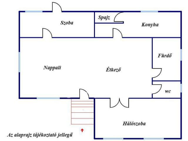 Eladó családi ház, Forrón 25 M Ft, 3 szobás
