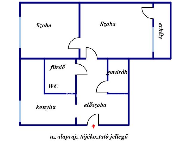 Eladó téglalakás, Szegeden 55 M Ft, 2 szobás